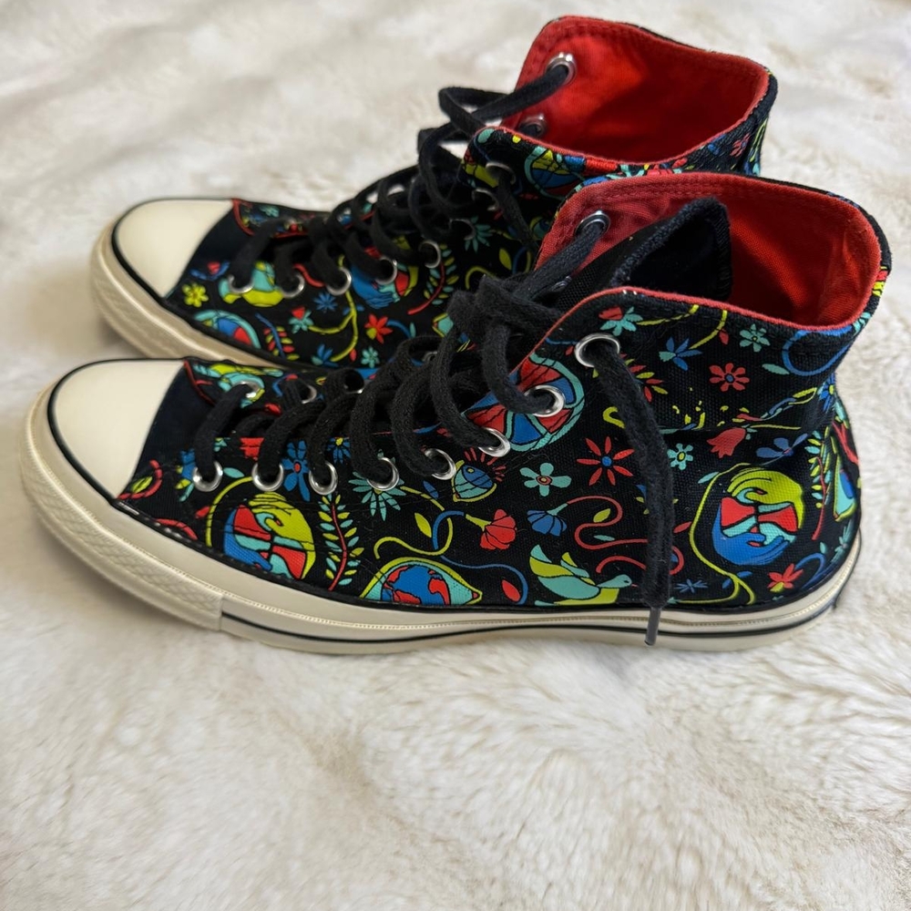 Vibrant Multicolor High-Top Sneakers